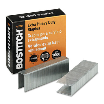 Bostitch® Heavy-duty Premium Staples, 0.5" Leg, 0.5" Crown, Steel, 1,000-box freeshipping - TVN Wholesale